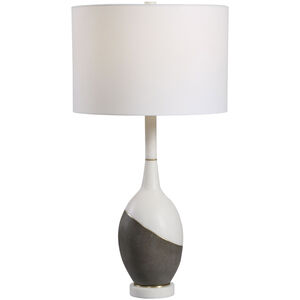 Tanali 29 inch 150.00 watt Charcoal Concrete and Polished White Marble Table Lamp Portable Light