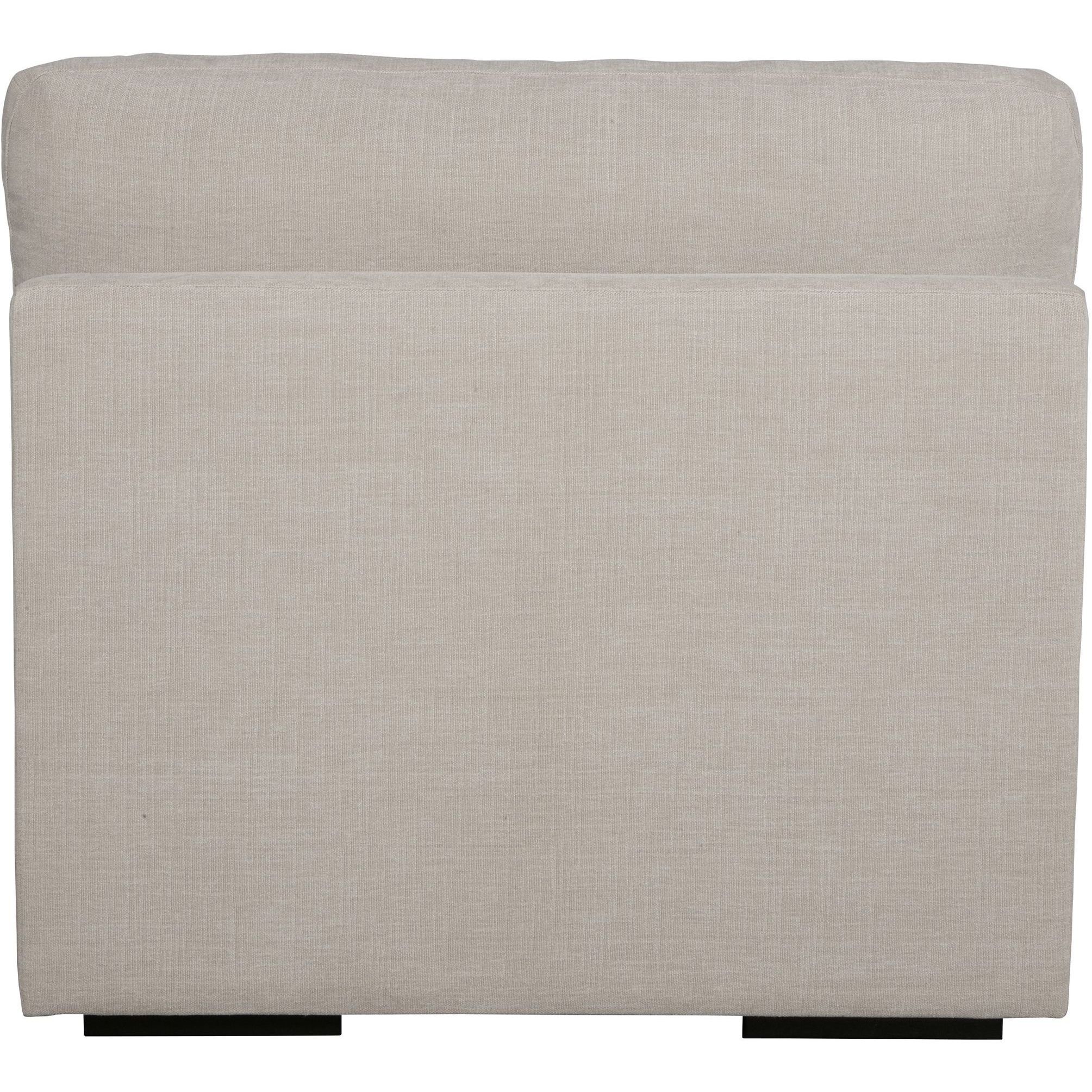 Refuge Light Sand Polyester Sofa, Armless