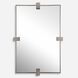 Bateau 37.25 X 25.25 inch Plated Brushed Gun Metal Mirror