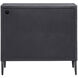 Laurentia Light Gray and Deep Black with Light Gray Glazing Accent Cabinet 