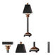 Bellcord 31 inch 40 watt Dark Bronze Table Lamp Portable Light