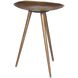 Lily Pad 21 X 16 inch Antique Brass Accent Table