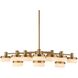 Wedge 12 Light 40.63 inch Warm Brass Chandelier Ceiling Light