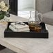 Wessex Black Faux Shagreen with Acrylic and Brass Tray