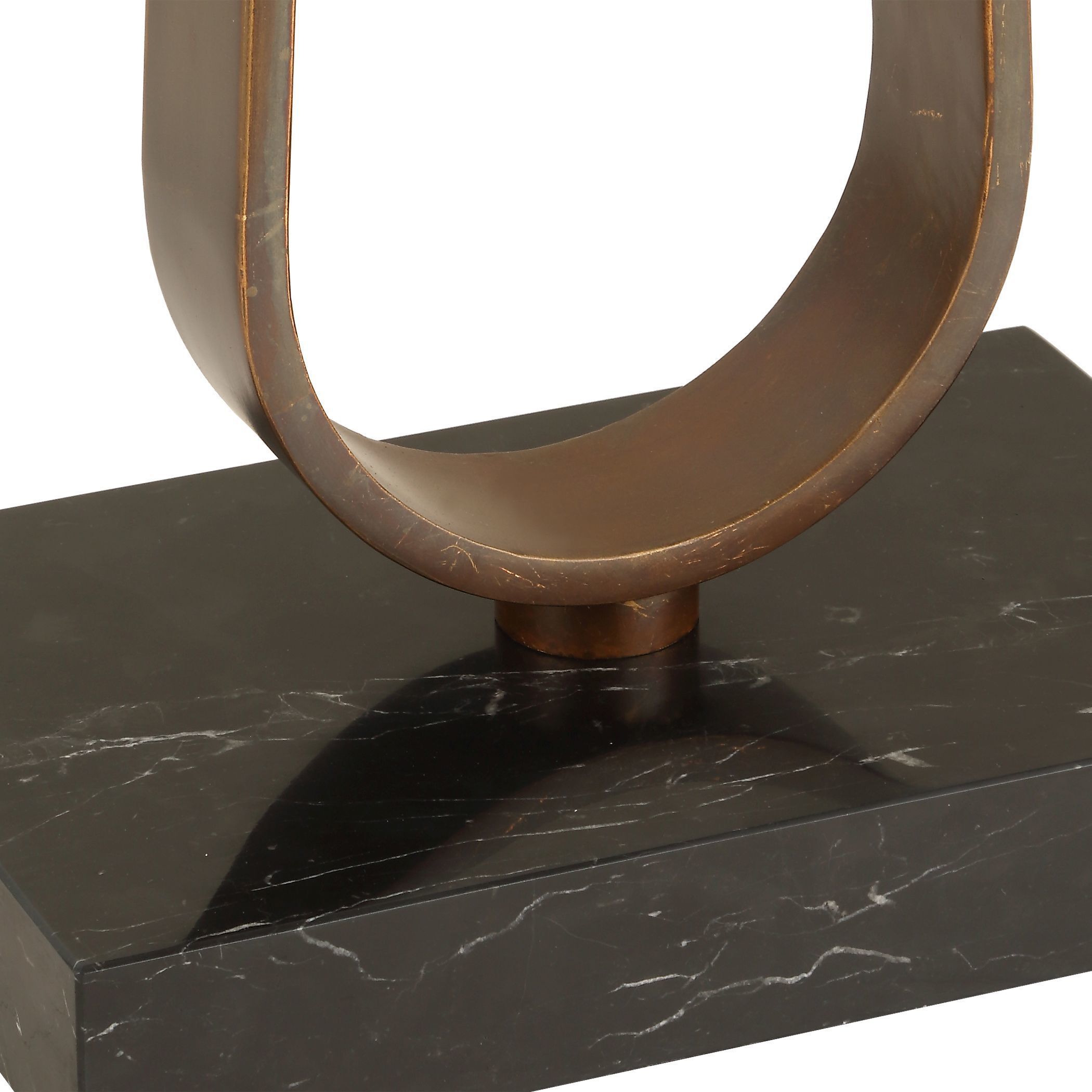 Galloway 64.75 inch 150.00 watt Dark Bronze and Black Marble Floor Lamp Portable Light