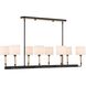 Franconia 8 Light 48 inch Matte Black Pendant Ceiling Light