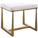 Midas Antique Gold and Driftwood Bench, Small