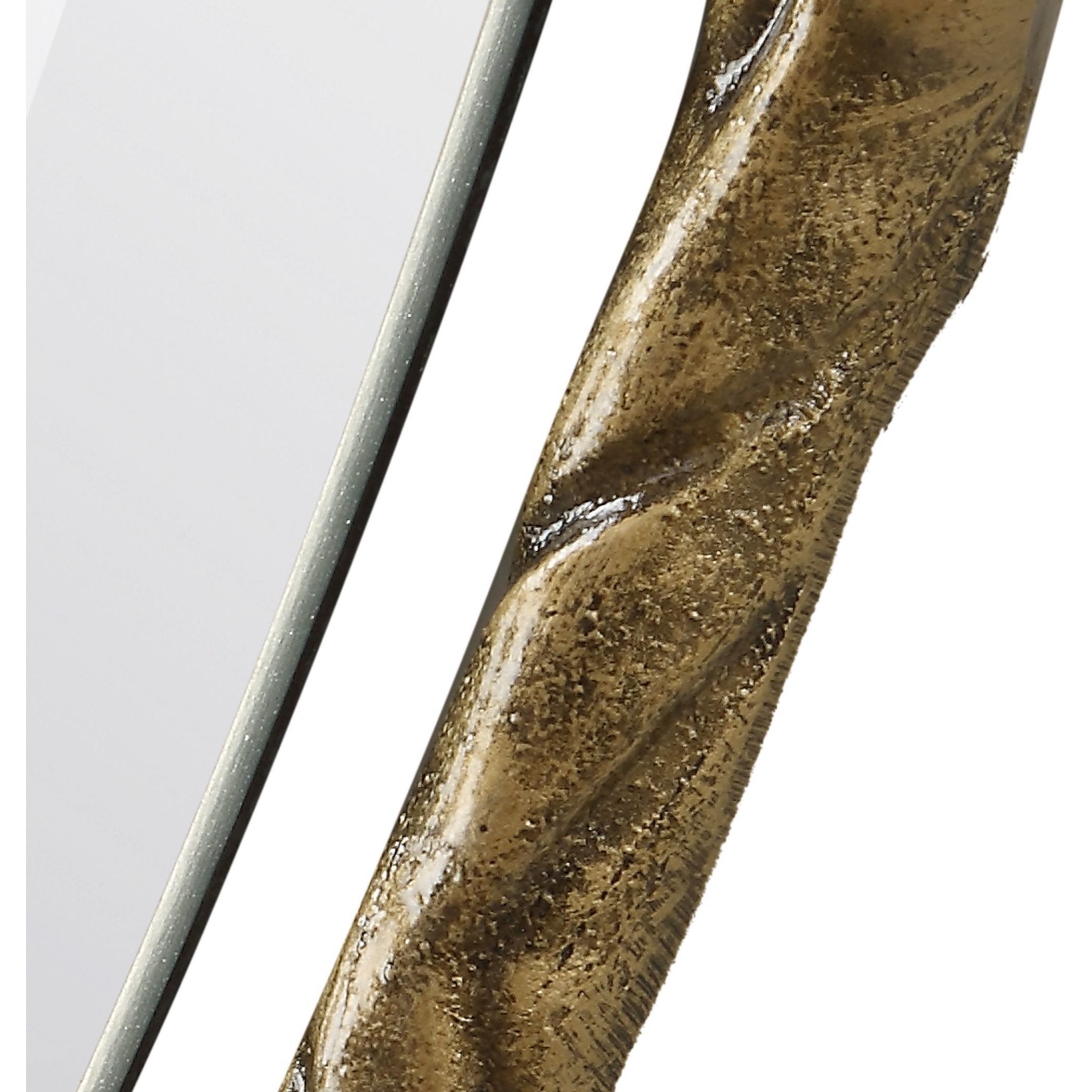 Twisted Branch 34 X 22 inch Antiqued Gold Mirror