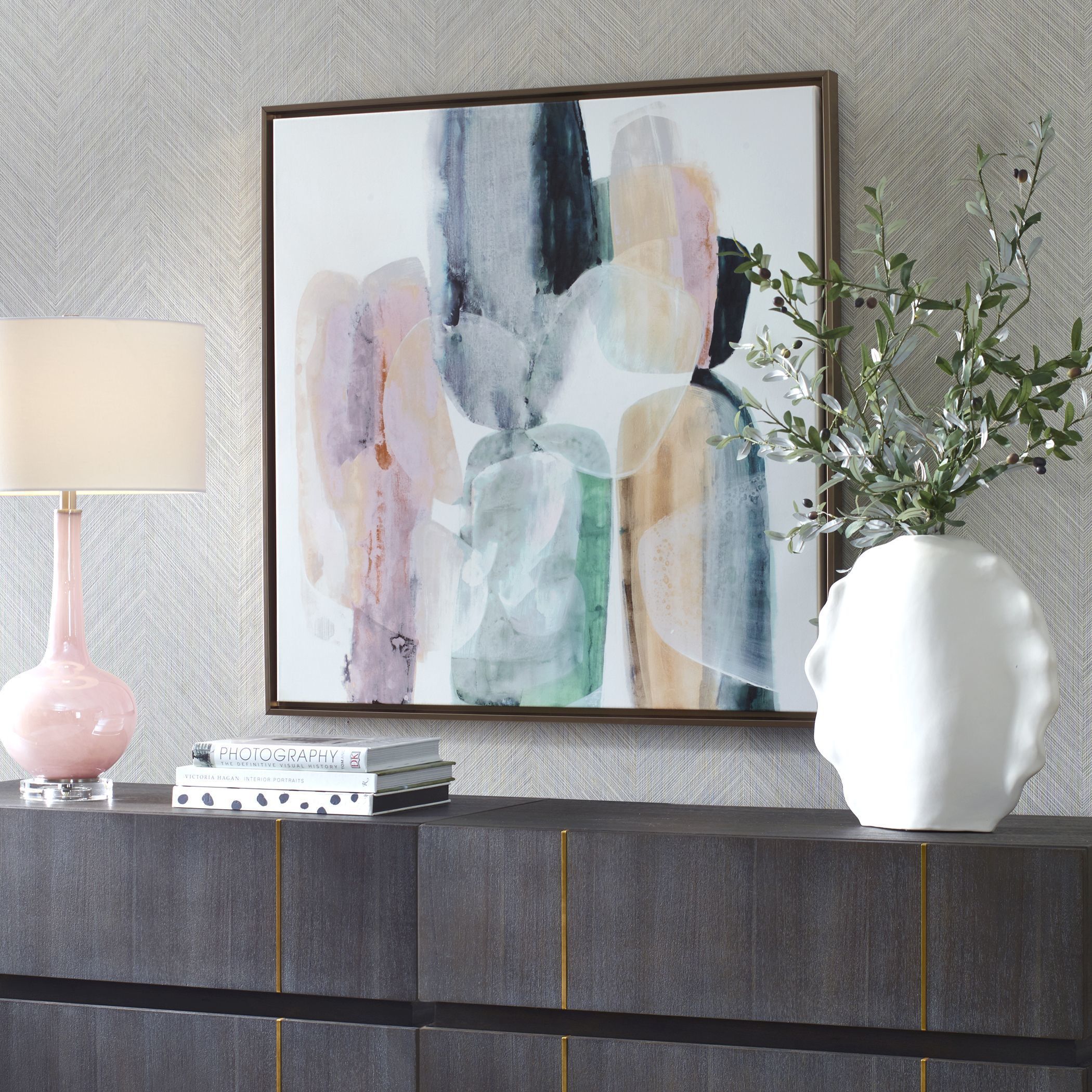 Mood Elevator 37.5 X 37.5 inch Abstract Canvas