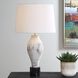 Magdaline 29.5 inch 150.00 watt Distressed Porcelain with Black Marble and Plated Brass Table Lamp Portable Light