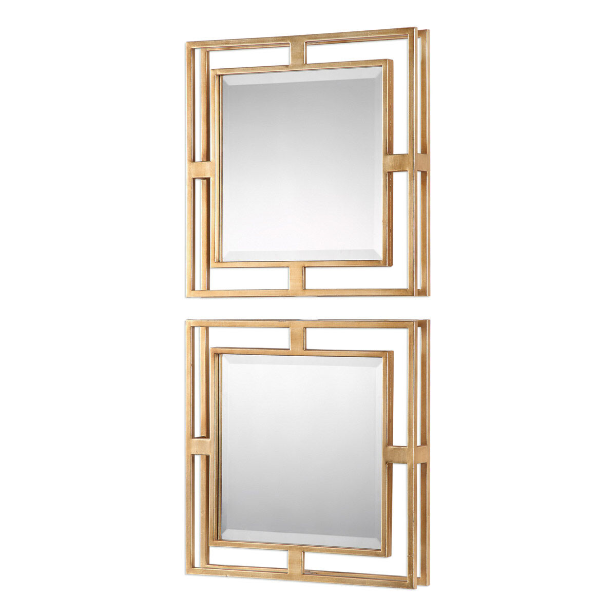 Allick 18 X 18 inch Gold Wall Mirrors, Square, Grace Feyock