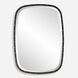 Benedo 36 X 26 inch Matte Black and Plated Brass Mirror