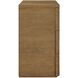 Duluth Oak Veneer and Dark Bronze 3 Drawer Chest