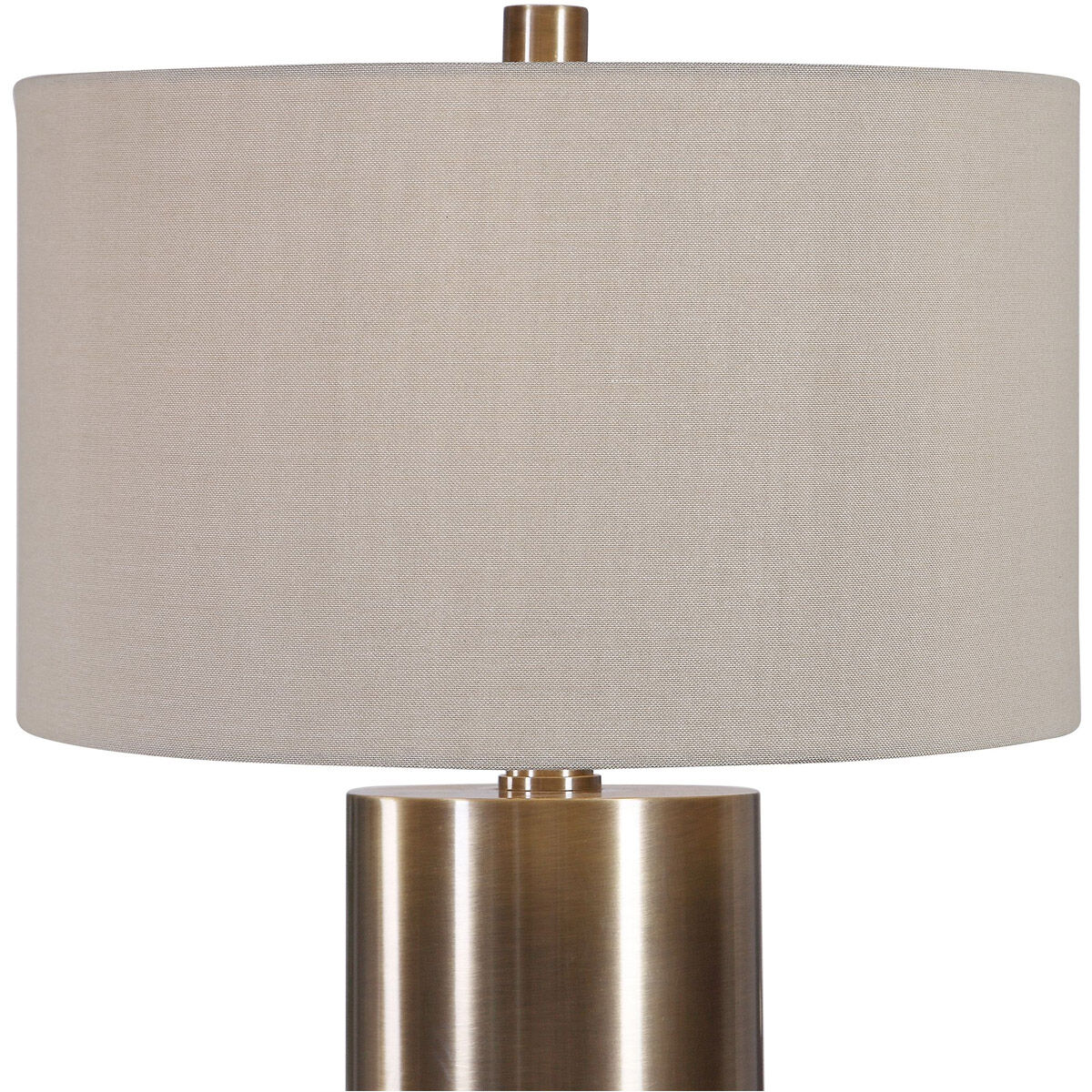 Taria 32 inch 150 watt Brushed Brass Table Lamp Portable Light
