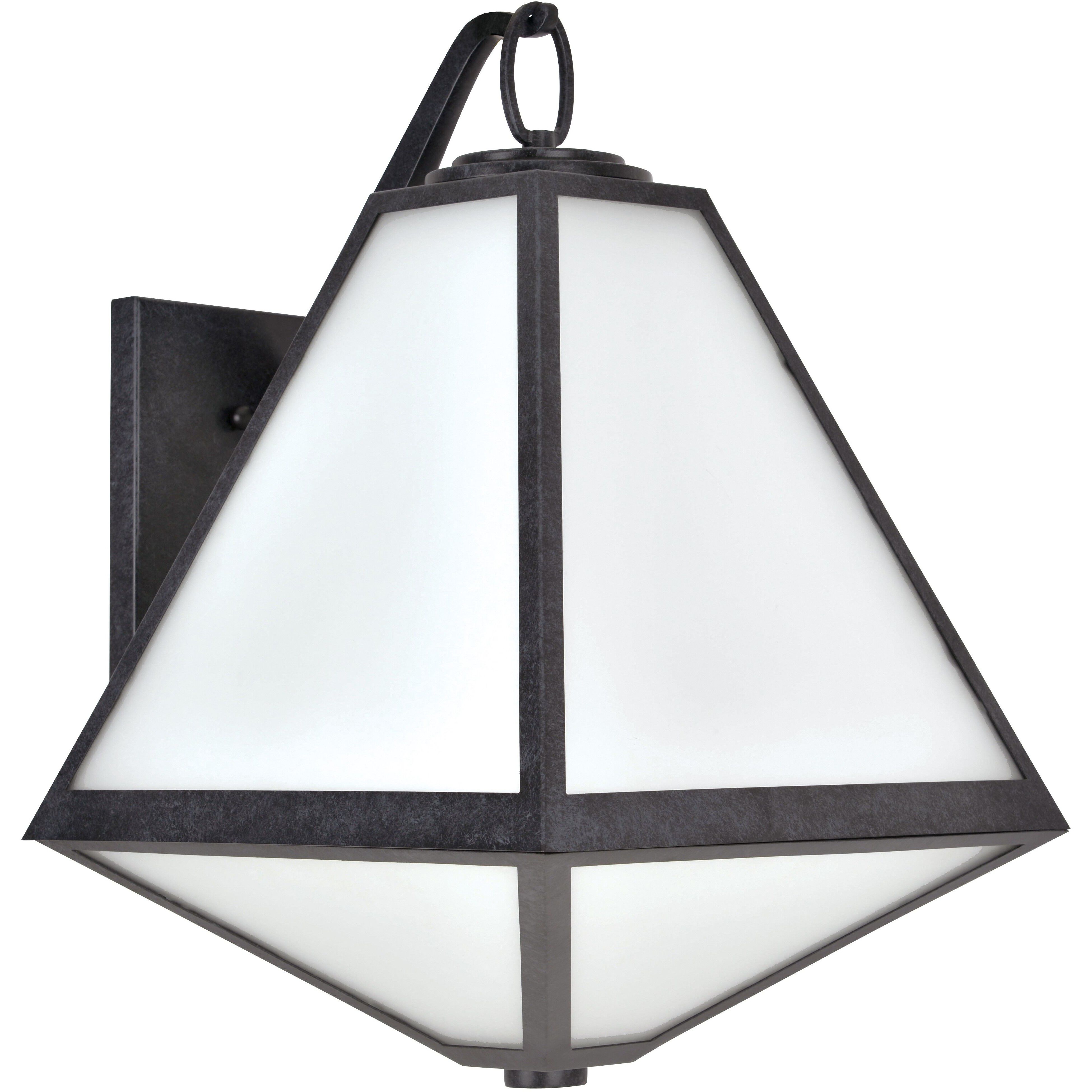 Glacier 3 Light 21 inch Black Charcoal Outdoor Sconce in White