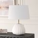 Lynna 22.5 inch 150.00 watt Ivory Stone and Brass Table Lamp Portable Light