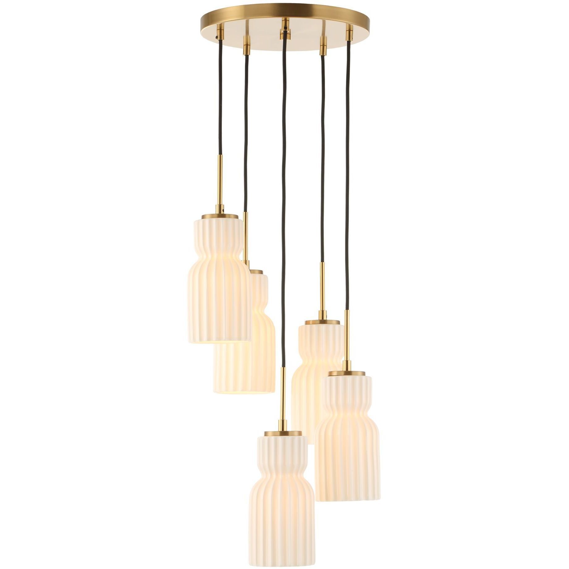Vanier 5 Light 14 inch Warm Brass Pendant Ceiling Light
