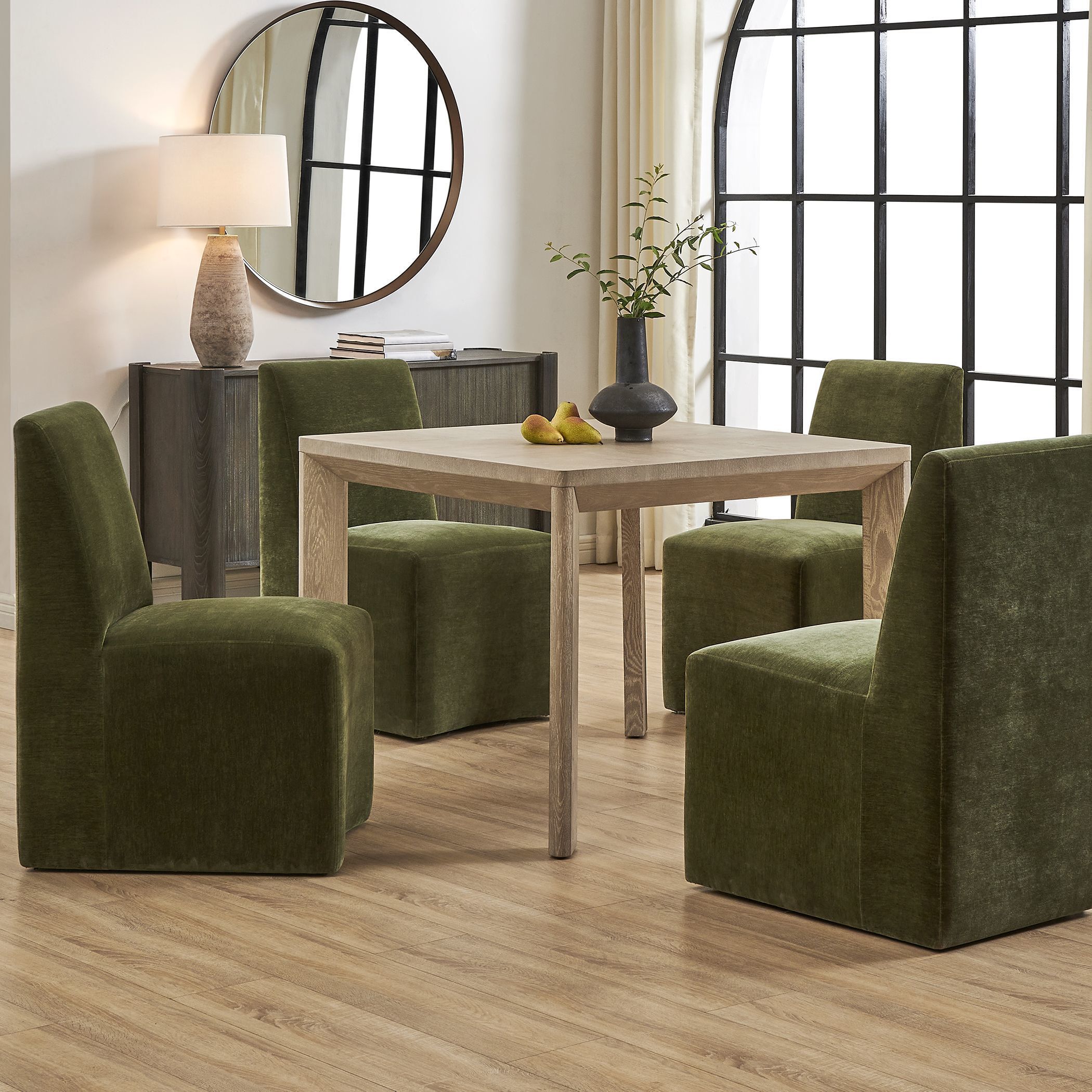 Noval 38 X 30.5 inch White Oak Dining Game Table