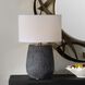 Americana 29 inch 150.00 watt Aged Black With Light Gray Antiquing and Brass Table Lamp Portable Light