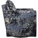 Tisdell White and Gray and Indigo Swivel/Glider Chair