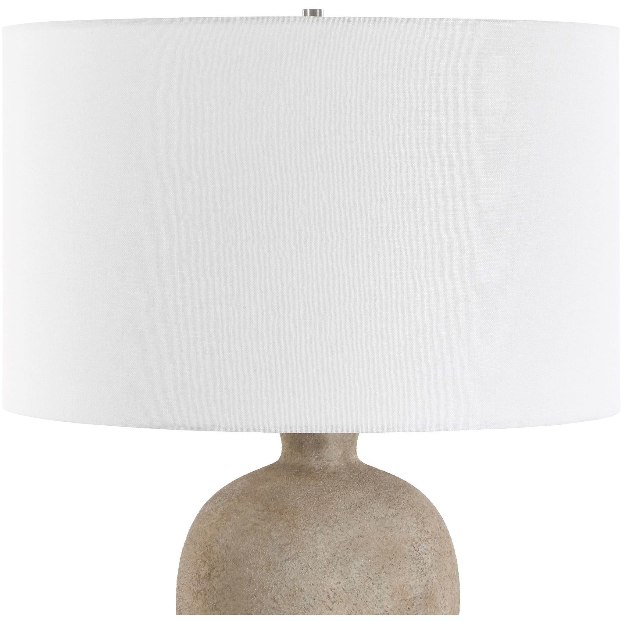 Torres 30 inch 150 watt Neutral Tones and Brass Table Lamp Portable Light