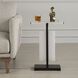 Elements Bubble 24 X 16.5 inch Aged Bronze and Bubble Glass Accent Table
