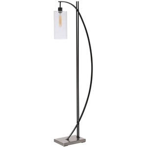 Gateway 64 inch 100.00 watt Matte Black with Brushed Nickel Foot Floor Lamp Portable Light