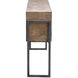 Nevis 60 inch Light Oatmeal and Aged Iron Sofa Table