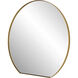 Cabell 30 X 28 inch Brushed Brass Mirror