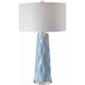 Brienne 31 inch 150 watt Light Blue Table Lamp Portable Light