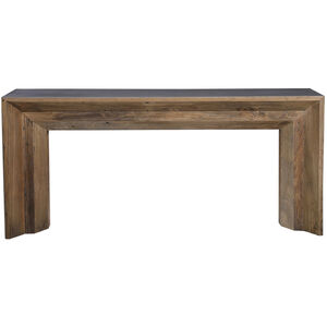 Vail 72 inch Reclaimed Elm Wood with Gray Concrete Console Table