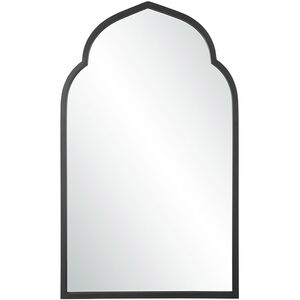 Kenitra 40 X 24 inch Matte Black Arch Wall Mirror