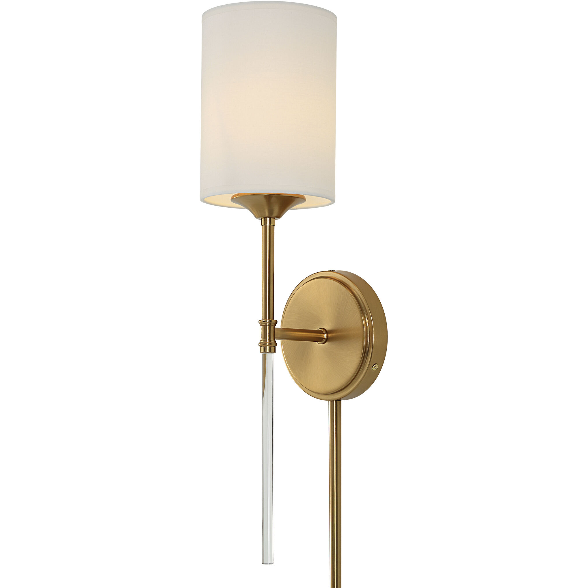 Awyr 1 Light 5 inch Warm Brass and Clear Sconce Wall Light