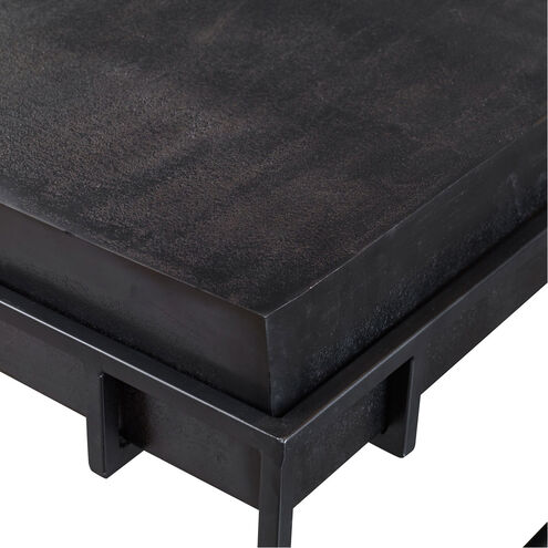 Telone 35 X 16 inch Dark Oxidized Black and Aged Black Coffee Table