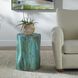 Habitat 20 inch Rich Blue-Green Stain Accent Stool