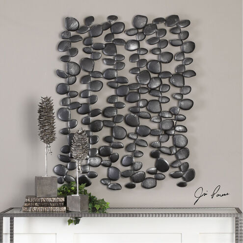 Skipping Charcoal Black with Silver Wall Accent