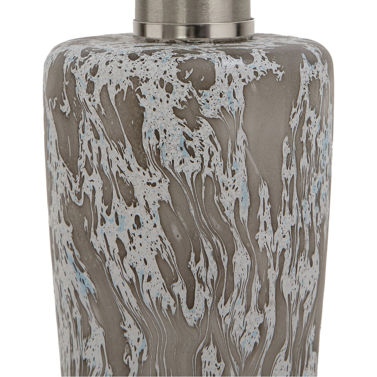 Turbulence 26 inch 150.00 watt Distressed White with Black and Gray Flecks Table Lamp Portable Light