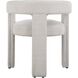 Perspective Ecru Polyester Fabric Dining Chair