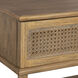 Coast 25.75 X 23 inch Soft Oak Stain and Dark Gunmetal Side Table