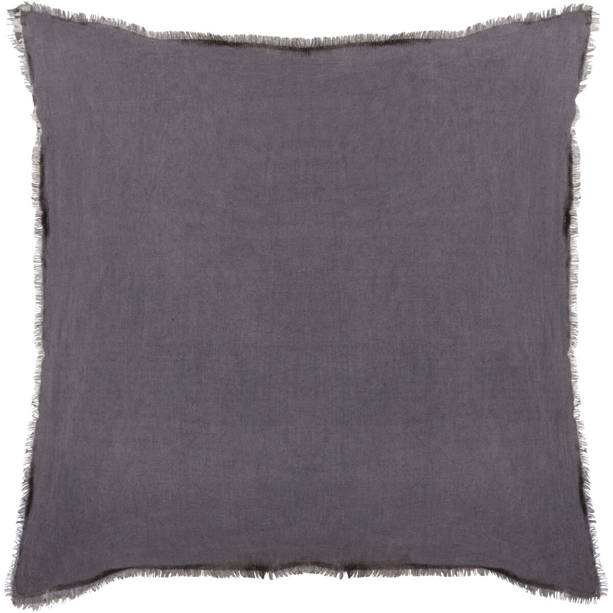 Eyelash 20 X 20 inch Black and Grey Pillow Cover