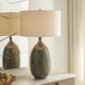 Moultrie 34.5 inch 150 watt Warm Gray Glaze and Antique Brass Table Lamp Portable Light