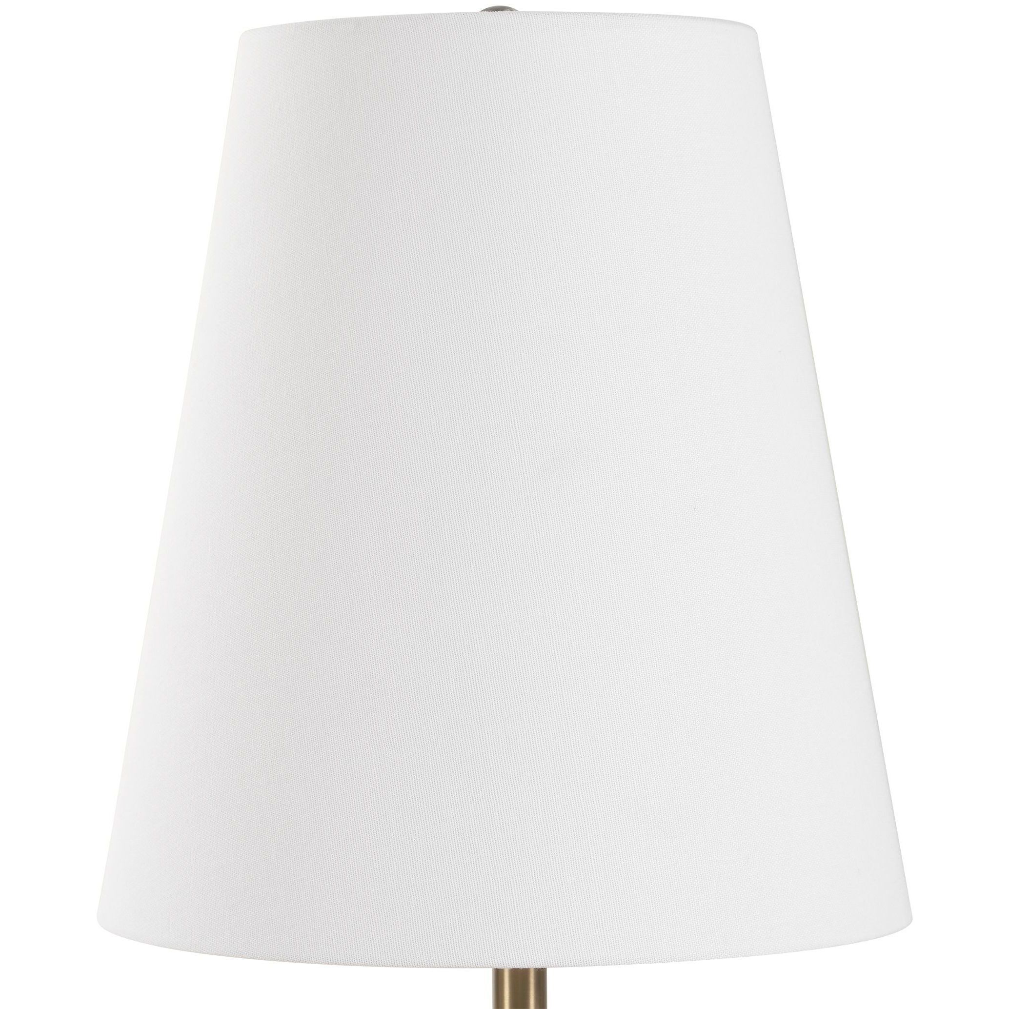 Marcela 25 inch 100.00 watt Black and White Panda Marble and Antique Brass Buffet Lamp Portable Light