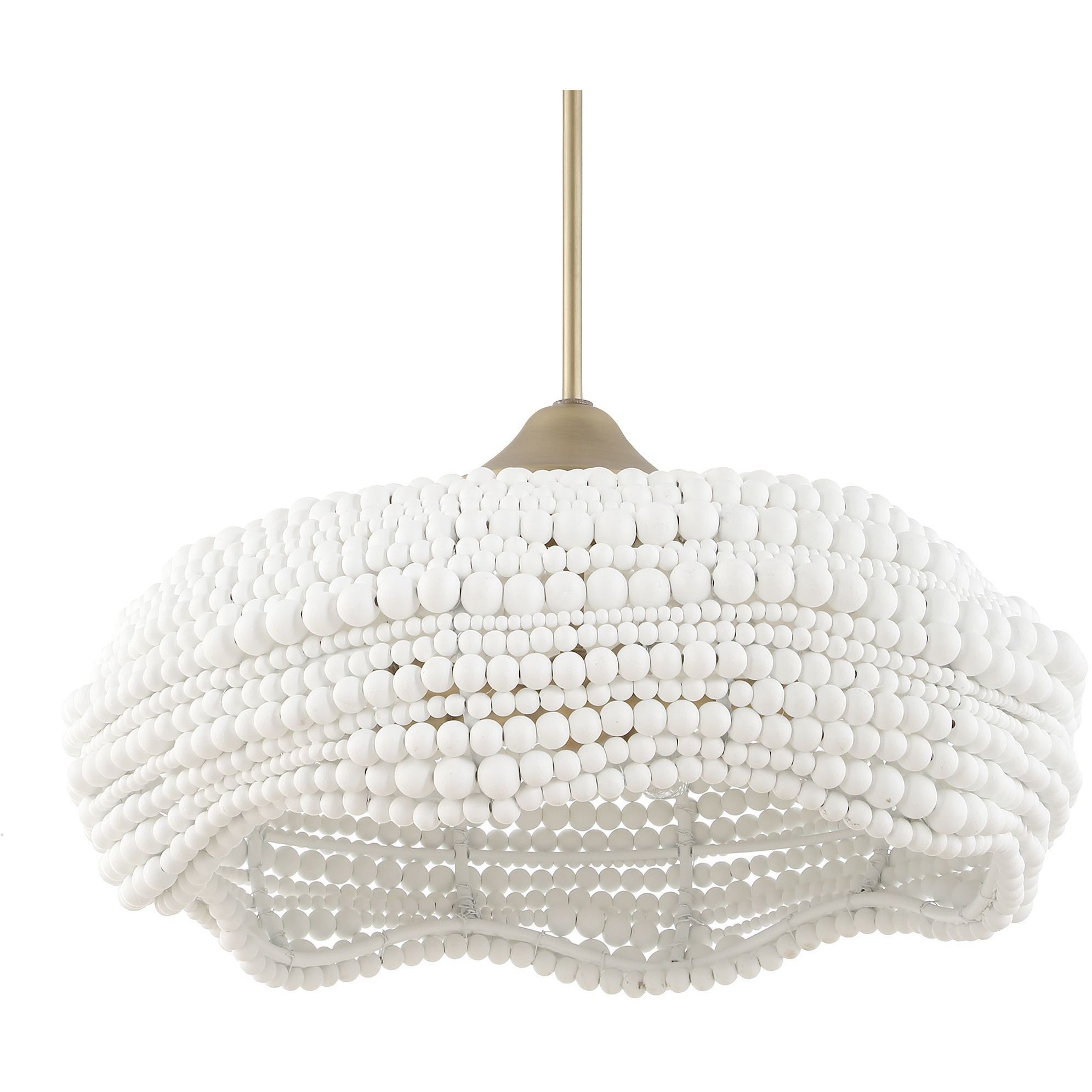 Biddeford 5 Light 24 inch Brushed Matte Gold Pendant Ceiling Light