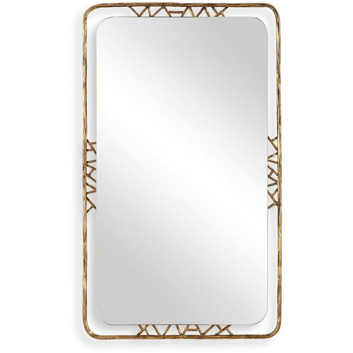 Tahoma 50 X 30 inch Antiqued Gold Mirror