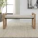 Areca Natural Rattan and Oatmeal Bench