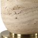 Aubrey 24.5 inch 150.00 watt Travertine and Antique Brass Table Lamp Portable Light