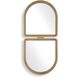 Jacques 47.5 X 22 inch Antiqued Gold Mirror