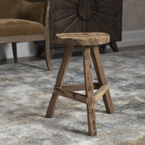 Paddock 19 inch Reclaimed Pine Wood Accent Stool