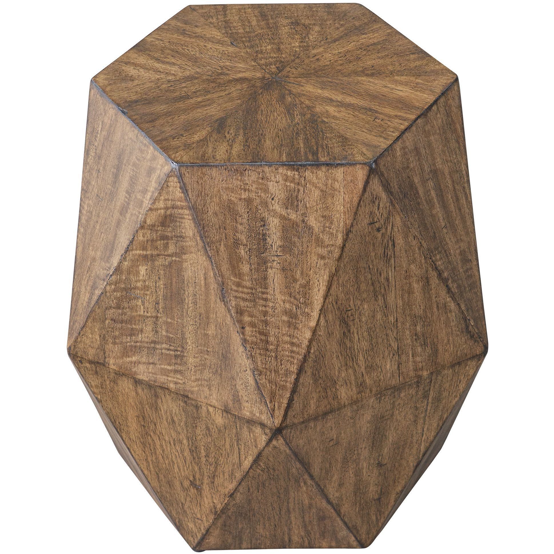 Volker 18 X 18 inch Burnished Honey Accent Table