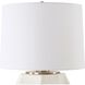 On Edge 28 inch 150.00 watt Chalk White Glaze and Antique Brass Table Lamp Portable Light